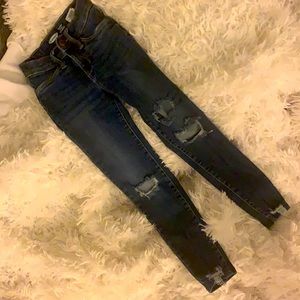 Ballerina style adjustable waist denim